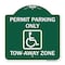 Signmission Georgia ADA Handicapped Parking Accessible Permit Parking Only Tow-Away Zone with Sym, GW-1818-23935 A-DES-GW-1818-23935 - alternate 1